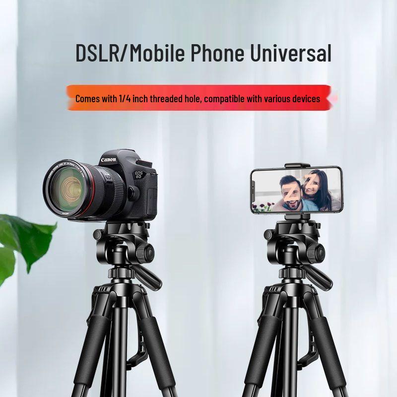 Universal DSLR/Mirrorless/Phone Tripod Stand for Stabilized Outdoor Photography & Video Recording