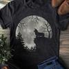 Corgi Howl Moon T-Shirt: Halloween Dog Costume Tee
