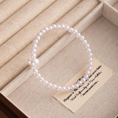 Koreaanse Eenvoudige Veelzijdige Kralen Parel Armband voor Vrouwen - Verstelbaar Barok Stijl