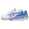 Asics Gel-Dedicate 7 Shock Absorption Low-Top Tennis Shoes Women sneaker White Blue 1042A167-102