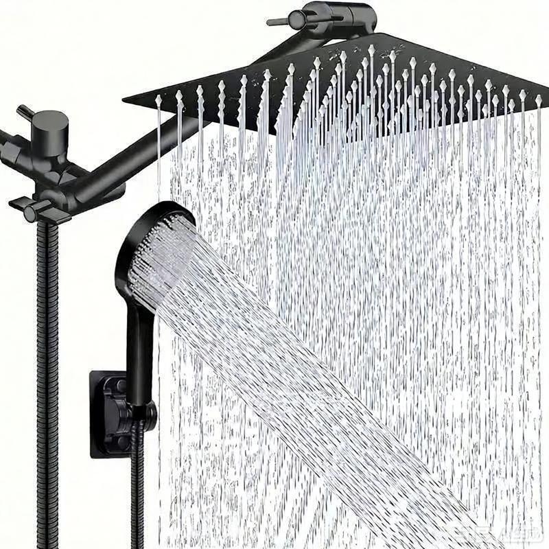 LANGZHIWEN 10-inch Wall-Mounted Shower Set