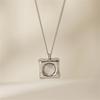 Hot Selling Block Niche Collarbone Chain Fashion Versatile Men's And Women's High-end Stainless Steel Necklace
