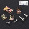Car U Clip, Automotive U Type Nut Screw Clip Metal Body Panel Clip Interior Trim Fasteners with Stainless Steel Screws Assortment Kit for Motorcycle