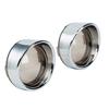 Visor Turn Signal Bezels Trim Ring Lens for Harley Softail Sportster Dyna Touring FLHX,Chrome ABS Motorcycle Indicator Cover 1 Pair