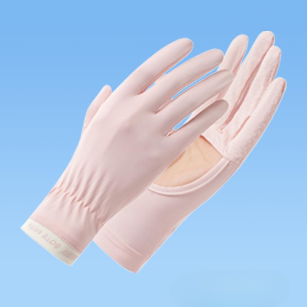 Sun Protection Gloves for Women's UV Proof Outdoor Anti Slip Summer Thin Style Driving and Riding Hollow Touch Screen Ice Silk Gloves