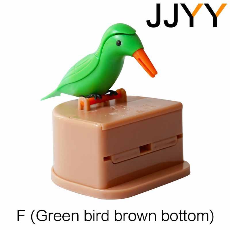 JJYY Detachable Toothpick Storage Box Bird Toothpick Box Dispenser Automatic Push-type Toothpick Holder Table Decoration Holder