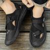 Fashion 2024 New Summer Breathable Outdoor Hollow Beach Flat Bottom Comfortable Men's Sandals