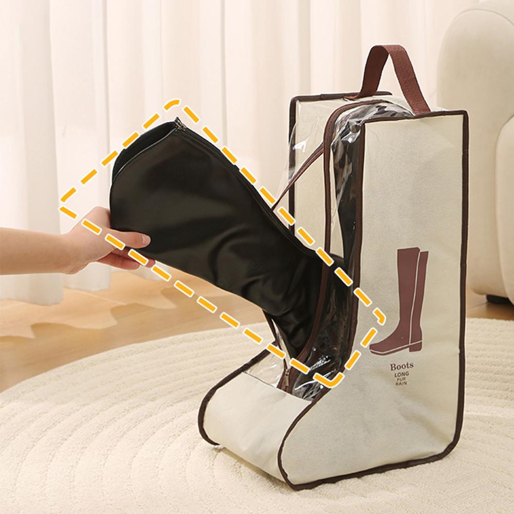 1pc/3pcs/5pcs Shoe Dust-Proof Bag, Travel Transparent Dust-Proof Shoe Cover, Large-Capacity Waterproof Portable Boot Storage Bag