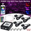1/2/4 RGBW split machine Car Roof Star Light APP Control Fiber Optic Star Ceiling Light Starry Sky ceiling for Car Home