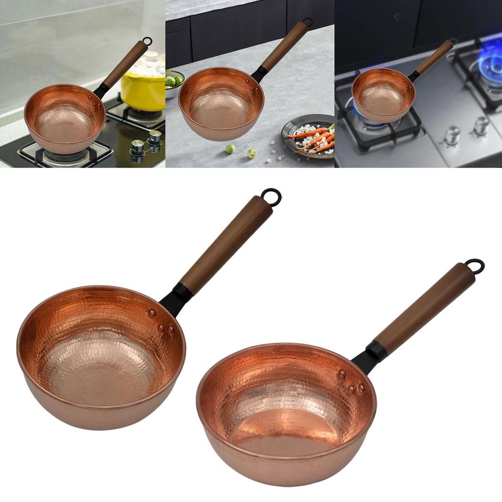 Saucepan Small Cookware Cookware with Handle Multifunctional Copper Copper Pot for Kitchen Home Restaurant Cooking Camping