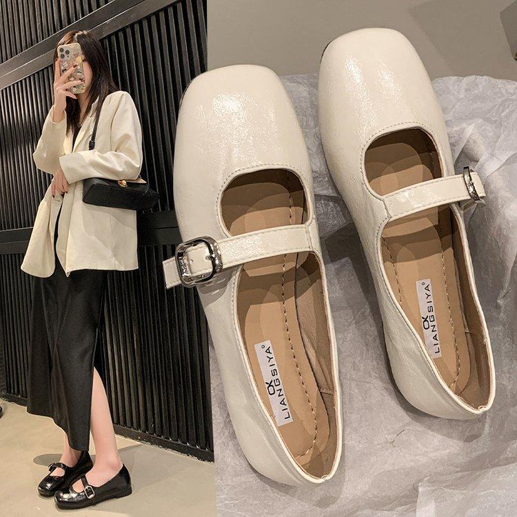 Hot Selling Shoes Woman 2025 Casual Female Sneakers Soft All-Match Shallow Mouth Flats Round Toe  French style Summer Mary Jane