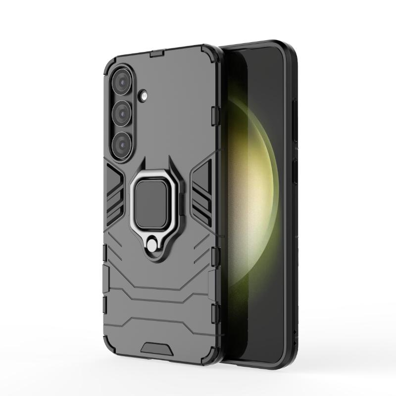 For Samsung Galaxy S25 Plus 5g Back Cover Phone Case Shockproof Armor Anti-Fall Metal Ring Holder Magnetic Protect Funda Coque