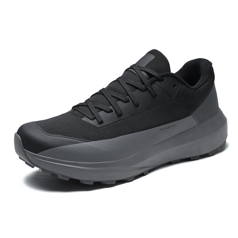 

TUINANLE Men’s Outdoor Hiking Shoes: Non-slip, Oversized, Wide-Fit, Thick-Soled, Lace-Up Casual Trainers 39 чёрный