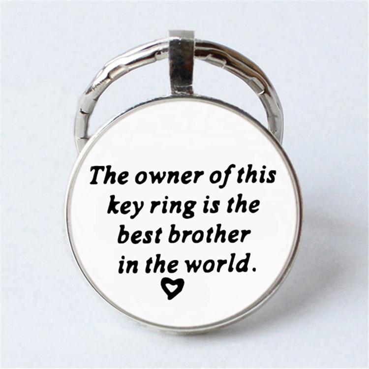 Keychain Accessories Pendant Floral Thanksgiving Text Good Friends Retro Personalized Keychain Gift Pendant