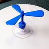 4pcs Plastic Bamboo Dragonfly Decor Sucker Mount Motorcycle Helmet Propeller  Helmet Accessories