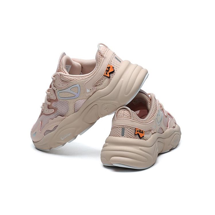Fila Fusion Mars 1 Fabric Comfortable Fashion Casual Low-Top Dad Shoes Women Sneaker Peach T12W125203FCO