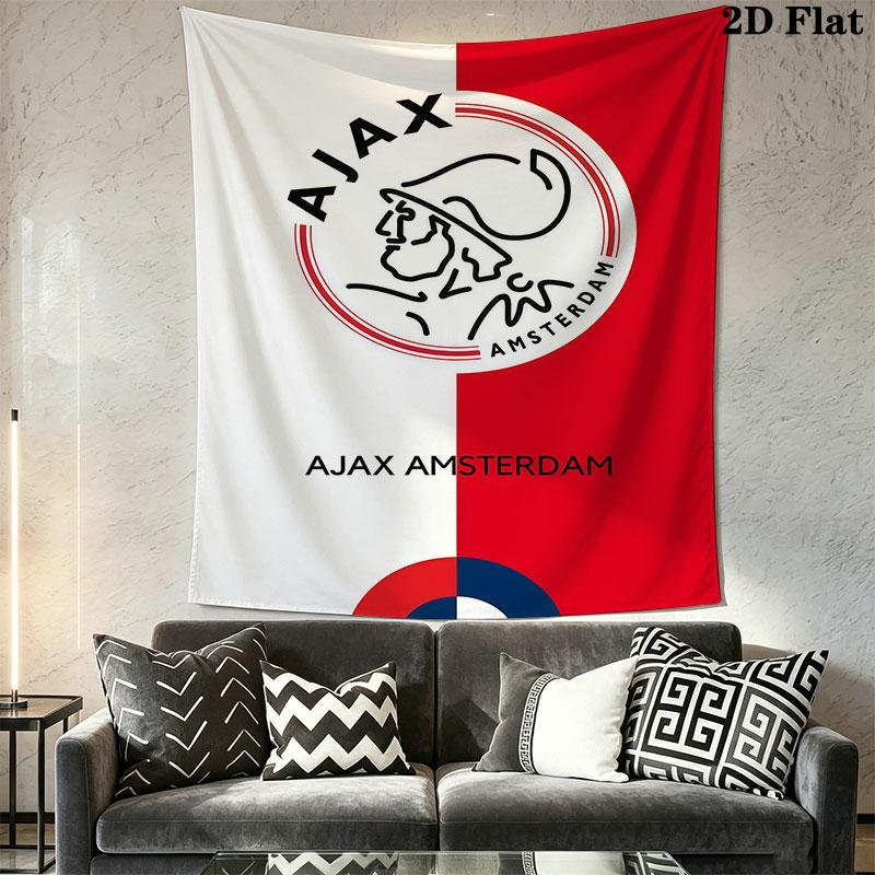 AFC Ajax Amsterdam Wall Hanging Printed Fabric Blanket Decorative Tapestries for Bedroom Living Room Home Decor