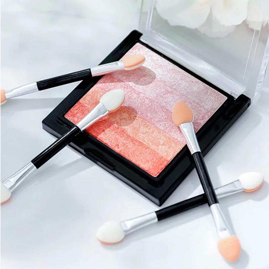 UPLUS Dual-Ended Eyeshadow Stick, Disposable Eyeshadow Brush, Sponge Eye Makeup Tool, 20pcs Box Set