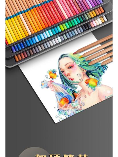 Marco Renoir Oil-based Water-soluble Colored Pencils, 120 Professional Colors, Hand-painted, Available In Sets of 72 or 48.
