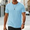 Men's Color Casual Short Sleeve Top Casual Shirt Summer Short Sleeve Shirt