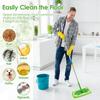 4Pcs/Pack Cleaning Tools Multifunctional Fiber Washable Furniture Floor Reusable Mop Replaceable Cloth Cover Flat Mop Coth Cover