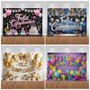 Spanish Happy Birthday Backdrop Supplies Colorful Balloon Theme Background Banner Birthday Party Decorations Photography Props