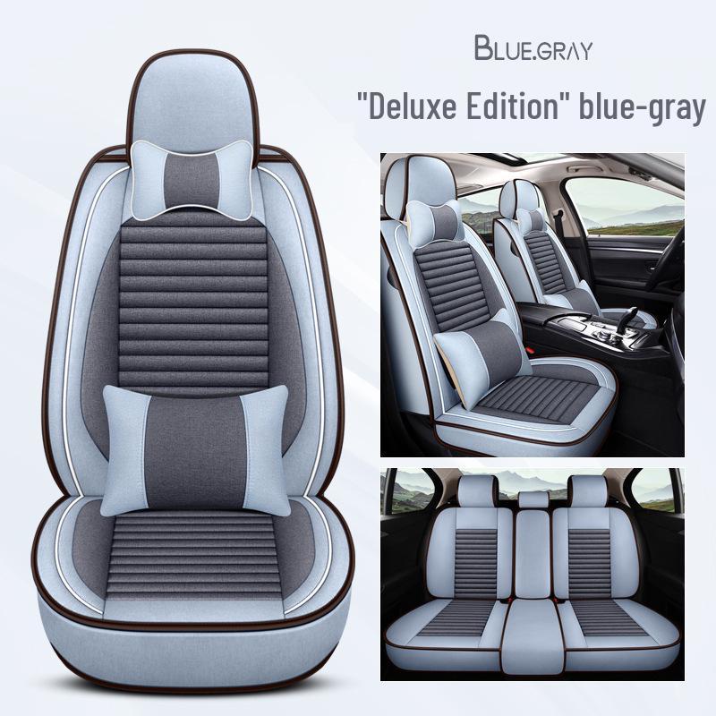 Citroen Car Seat Cushion - Versailles, C5, Elysee, Fukang, C4, Sega, C3-XR - Linen Seat Cover