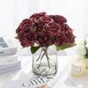 5 Cabeças Peônia de Outono Flores de Simulação Decoração de Casa Adereços para Sessão de Fotos Flores Falsas Cenário Arranjo Floral Adereços para Sessão de Fotos Decoração Flores Falsas