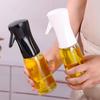 220ml Transparent Glass Oil Spray Bottle with Push-Type Dispenser