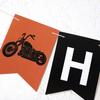 Motorcycle Birthday Banner - Harley Pired Birthday Banner, Harley Party Decor, Motorcycle Party Decor