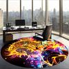 Kyojuro (5) Round Office Rug Decorative Floor Rug for Office Bedroom Living Room and Home Space
