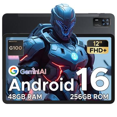 Doogee Tab E3+ Android 16 Tablets, 2.4K AI Tablets, Tablet With SIM Card Slot, Helio G100 Octa-Core, 90 Hz Gaming Tablet, 32GB+256GB/2TB, 8800mAh