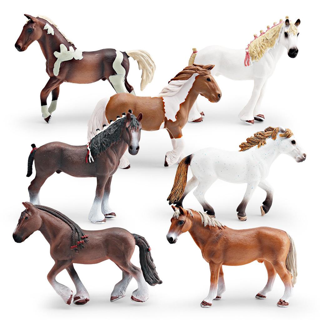 Modèle de Cheval Réaliste en PVC pour Enfants pour le Développement Cognitif et le Jeu Éducatif