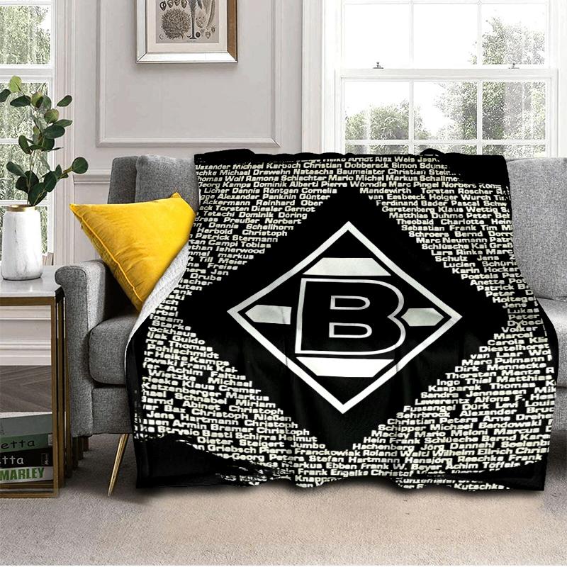 Coperta Borussia Verde Nera Leggera Coperta Ideale per il Letto Perfetta per Viaggi, Campeggio, Soggiorni, Uffici, Divani, Regalo di Natale per Fan