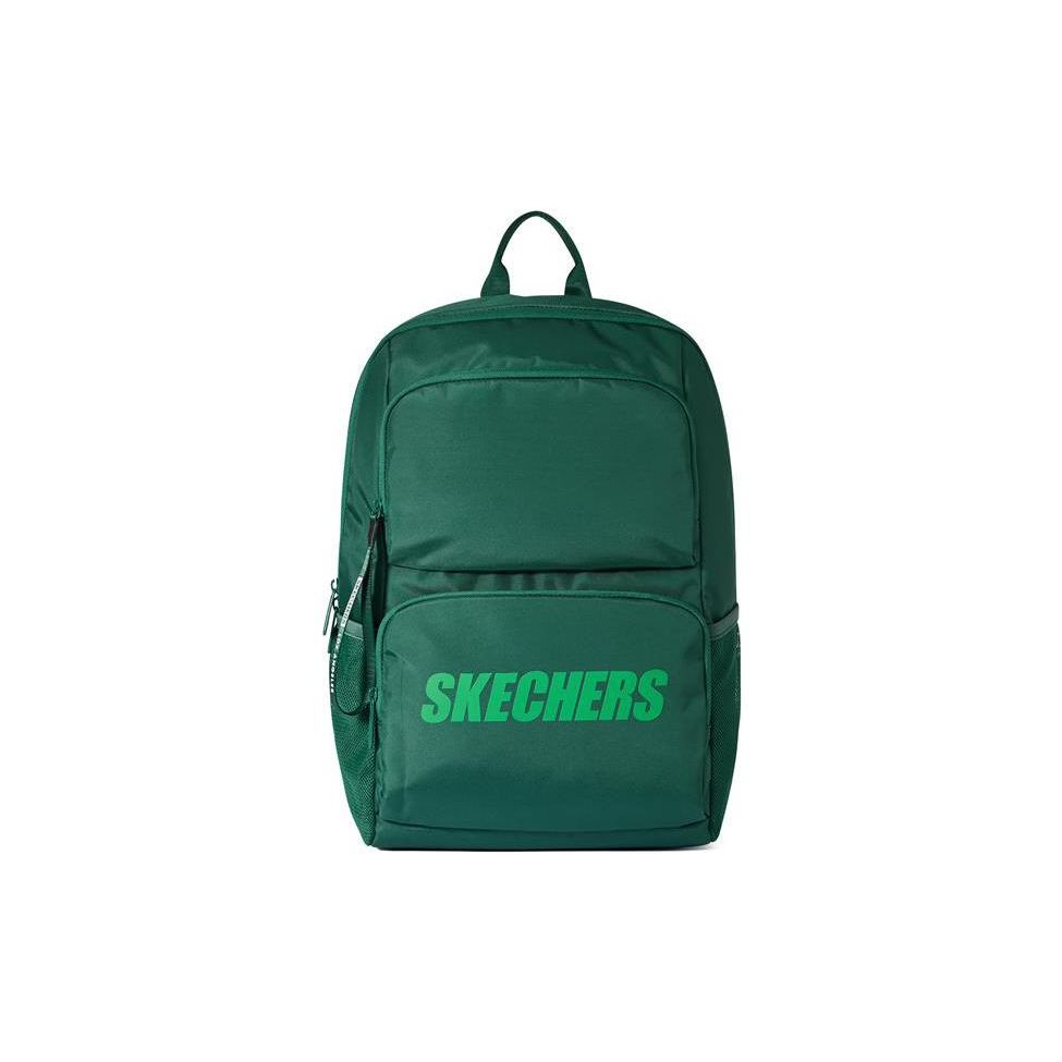 Skechers Logo Simple Practical Large Capacity Fabric Backpack Unisex Backpack Joyful-Green L320U196-00AS Joyful Green
