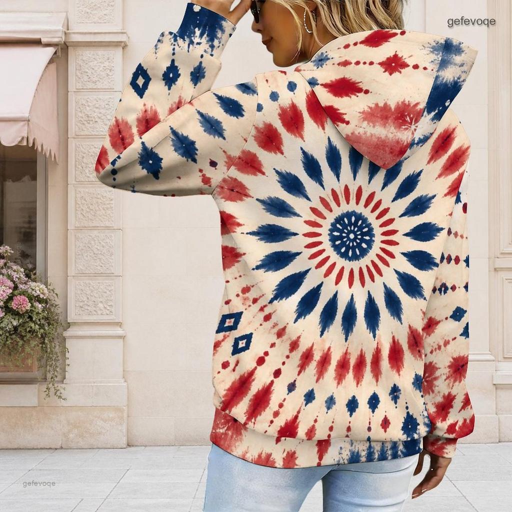 Ladies Plus Size White Drawstring Hooded Sweatshirt Long Sleeve Loose Soft Casual Daily Street Top