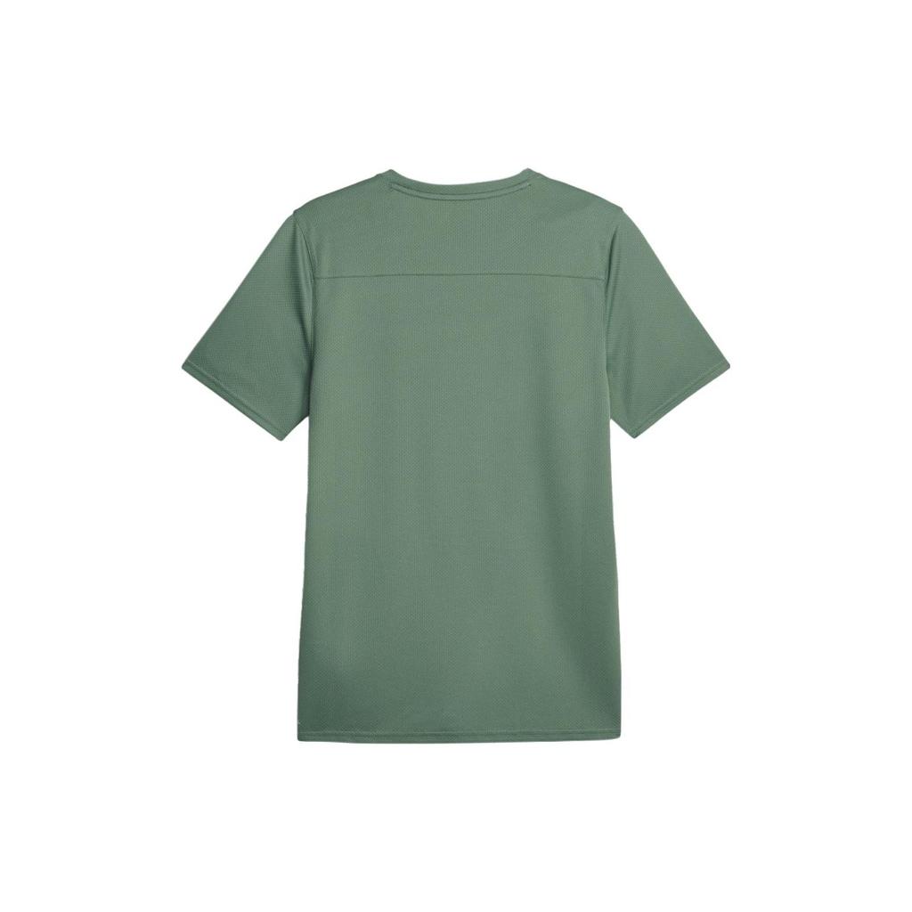 Puma Fit Ultrabreathe Letter Logo Print Round Neck Short Sleeve T-Shirt Men Tops Light-Green Gray 523841-44