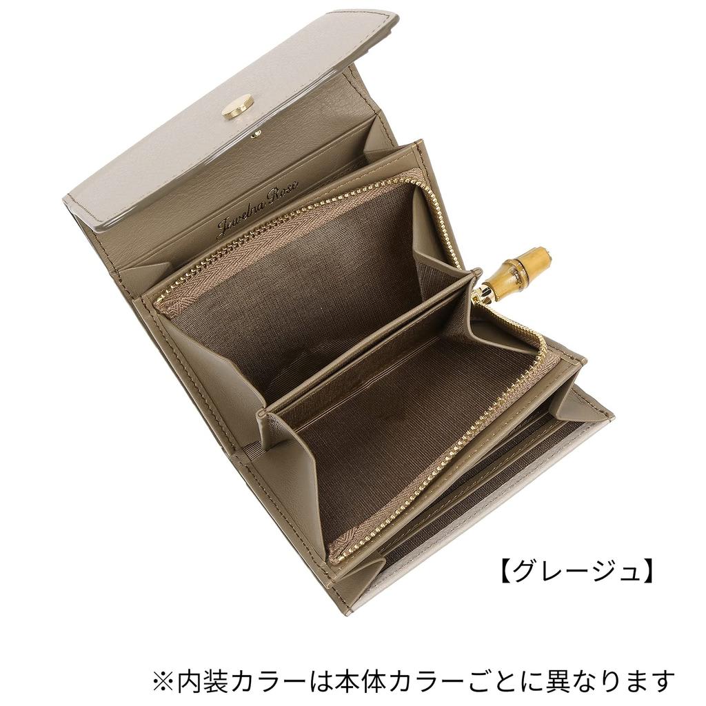 Jewel Narrows Genuine Leather Wallet [Folly Wallet] Bifold Wallet No. 15146