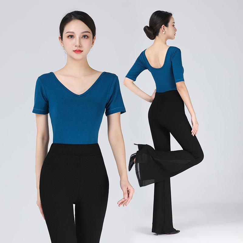 Women's Slim-fit Elegant Dance Practice Suit - Fashion Show and Etiquette Training Set