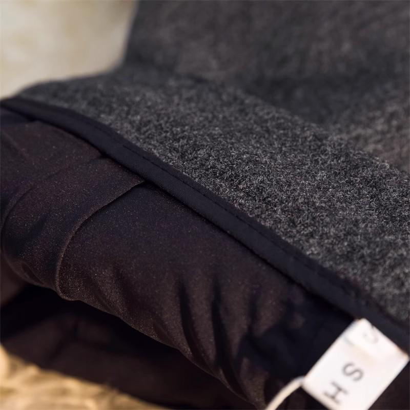 Kurze Damenhose mit hohem Bund aus grauer Wolle - A-Linie, weites Bein, vielseitig für Herbst/Winter 2024