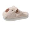 2025 New Plush Slippers Autumn and Winter Cartoon Cute Girls Warm Fluffy Shoes Casual Suede Flat Cotton Shoes
