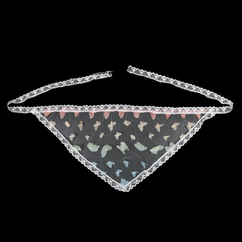 Lace Triangle Headscarf Fashion Versatile Hair Scarf Bandanas For Women Girls Kerchief Multi Purpose Belts Accessories