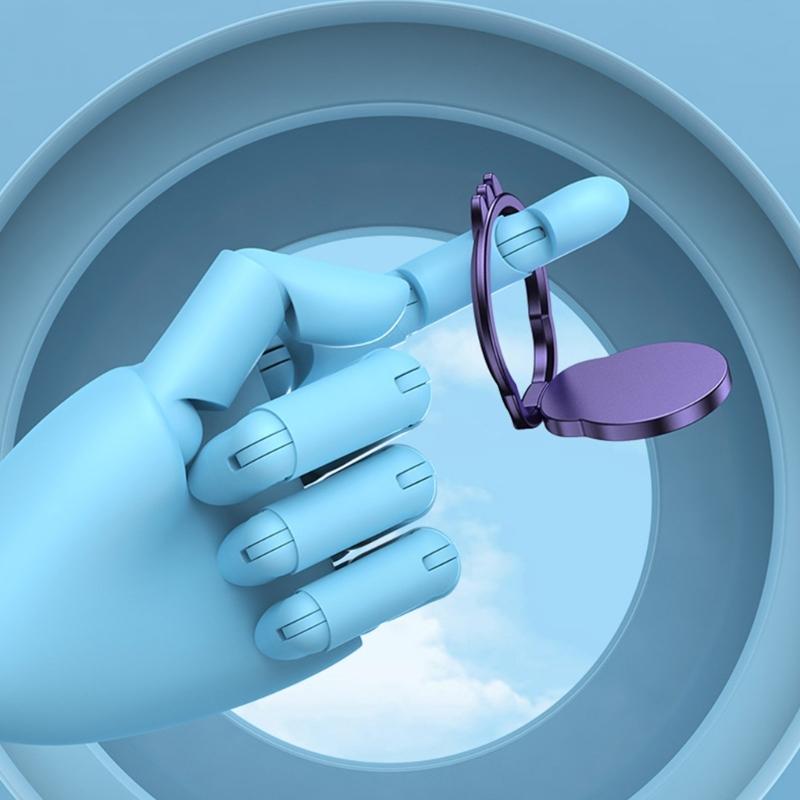 Uchwyt pierścieniowy na telefon, Stojak pierścieniowy na palec : Uniwersalny uchwyt na telefon komórkowy ze stojakiem, pasujący do większości telefonów komórkowych