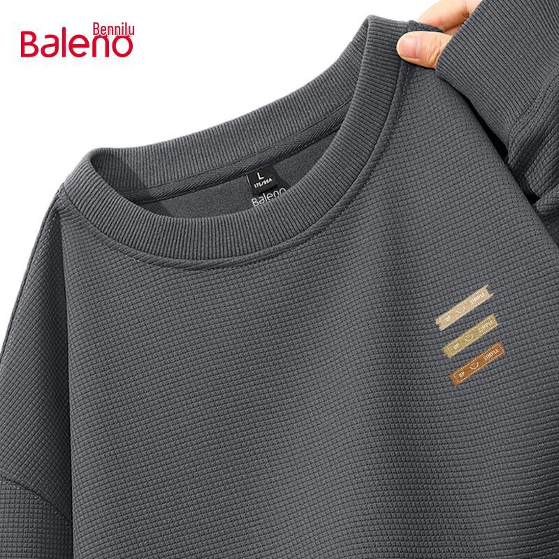 Baleno Men's Waffle Knit Long Sleeve Sweatshirt