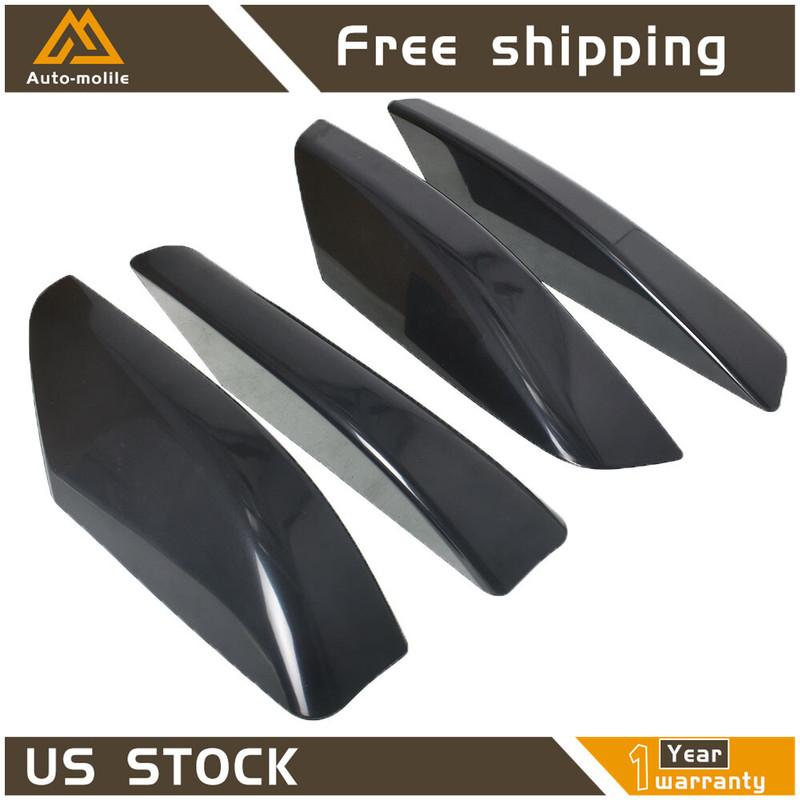 Black Roof Rack Rail End Cover Shell For Toyota 4Runner N210 2003 2004-2009 4PCS