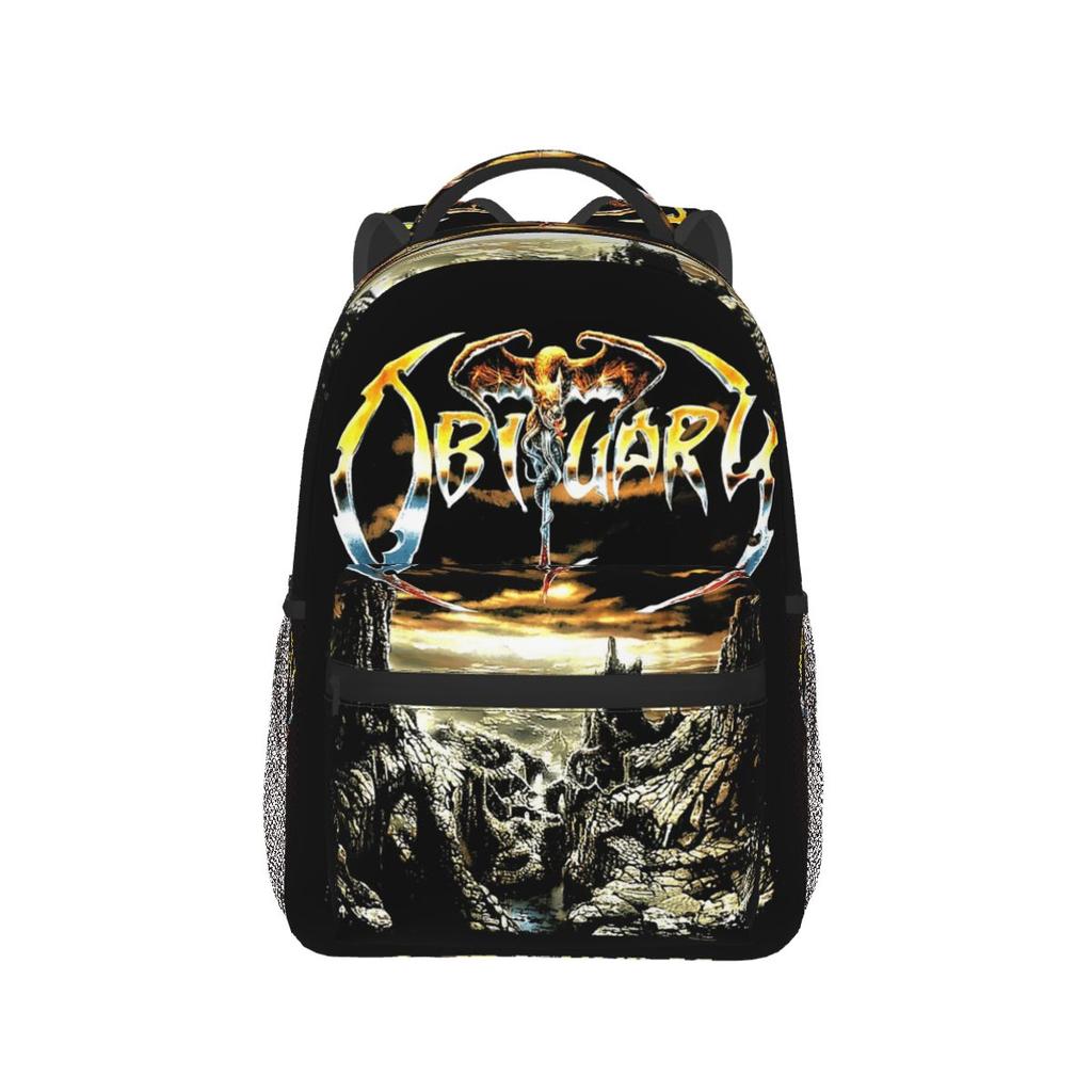 Sac à dos en métal pour obituary Garçons Filles Sac à dos Sacs d'école pour enfants Sac à dos de voyage dessin animé Sac à bandoulière Grande capacité