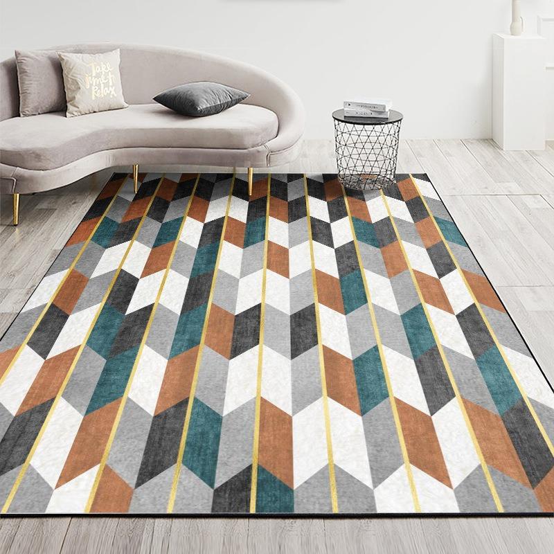 Nordic Modern Minimalist Style Large Carpet Anti-slip Wear-resistant Soft Mat for Living Room Bedroom Rug Beautiful and Fashion