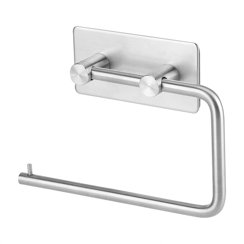 Wall Mount Toilet Paper Holder 304 Stainless Steel Tissue Towel Rack Roll Paper Holder  For Toilet