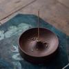 Wooden Round Incenses Stick Holder,Incenses Burners,Ashes Cather and Aromatherapys Ornament for Meditations Home Decors