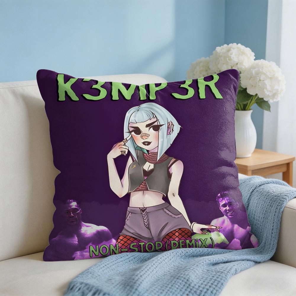 PPoshlaya Molly Band Music Cushion Cover Square Pillow Bedroom Sofa Leisure Comfort Living Room Home Decoration X